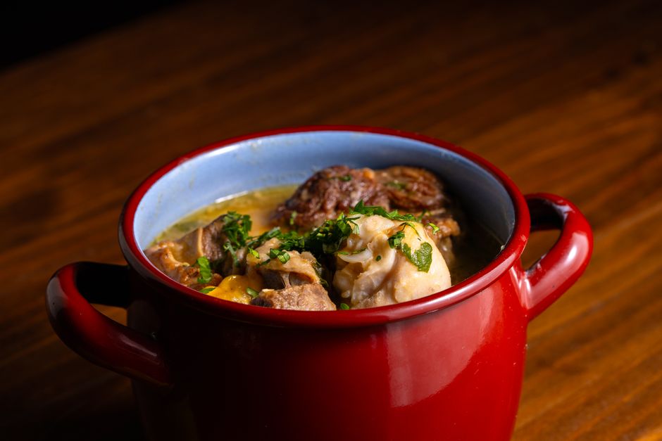 braised beef in pot polish food