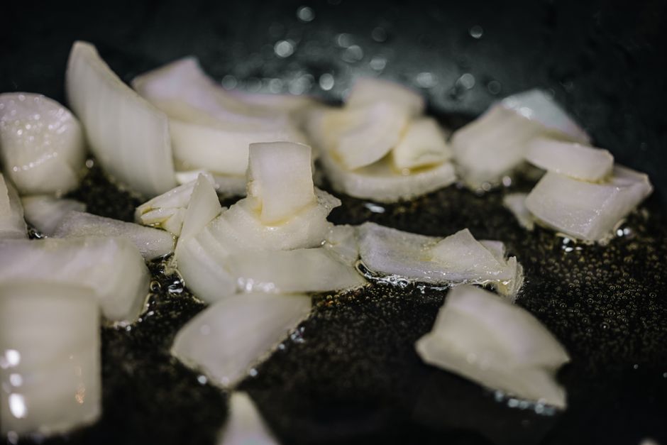 caramelized onions in a pot golden brown