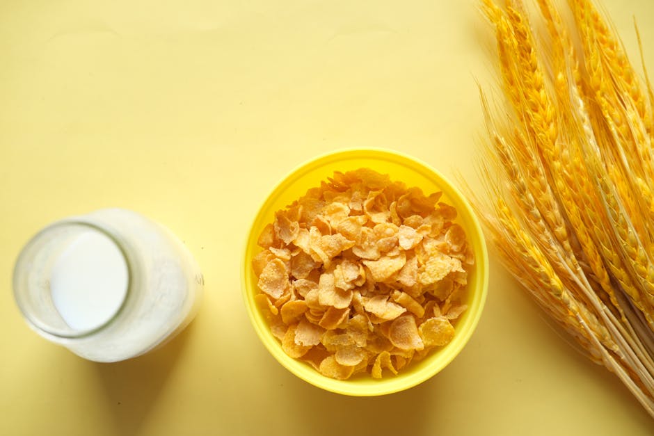 corn flakes cereal bowl ingredients
