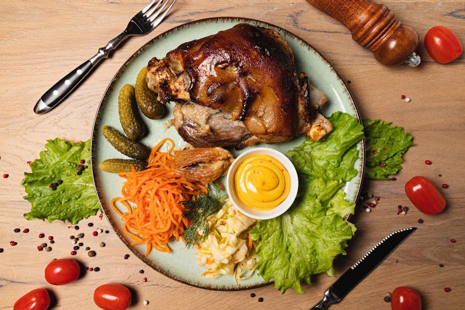 slow cooker pork knuckle with onions beer bay leaves