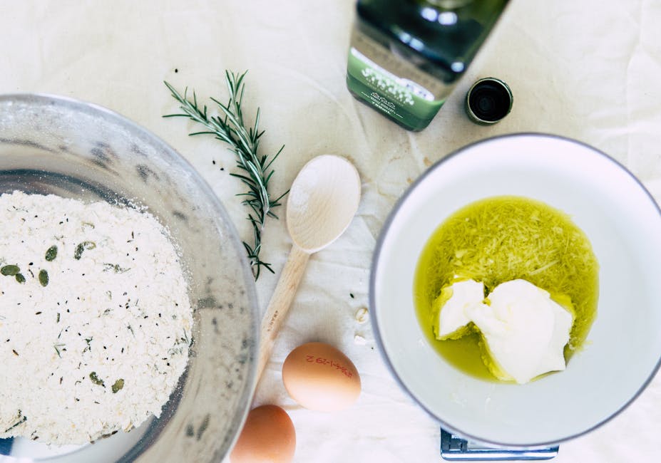 potato flour herbs provencal seasoning mixing bowl