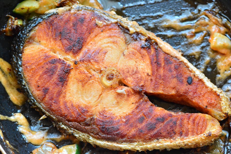 salmon patties cooking pan golden brown