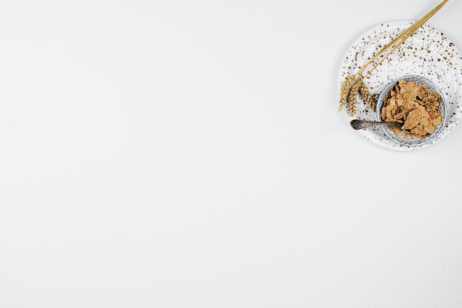 rye flakes bowl water soaking preparation