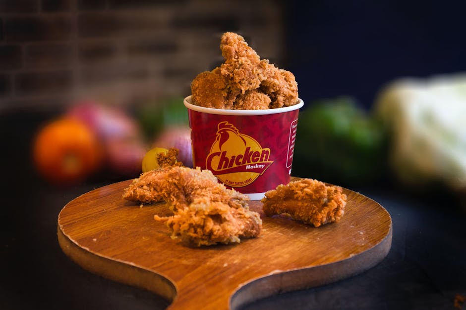 golden fried chicken pieces crispy coating