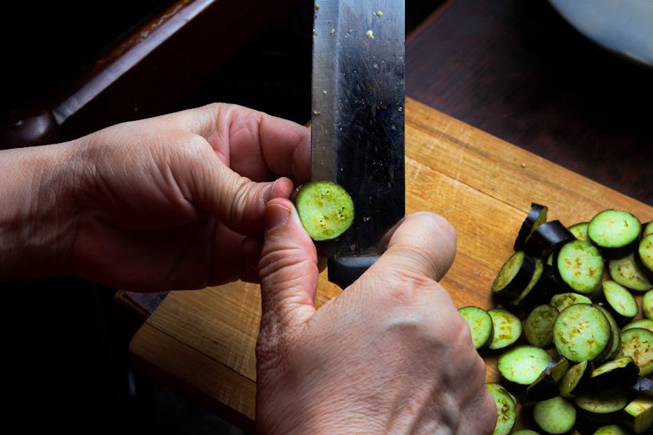 eggplant slices preparation cooking