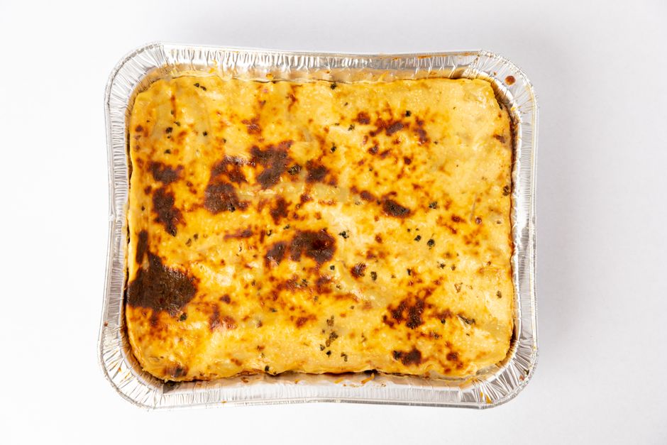 pasta casserole slice lunch box meal prep