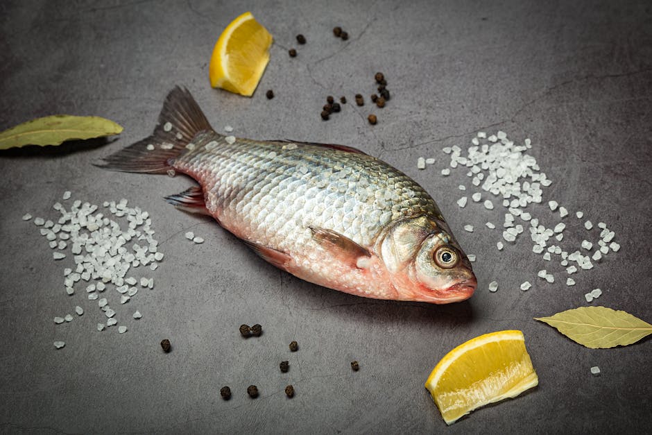 salt crust fish preparation raw fish coarse salt