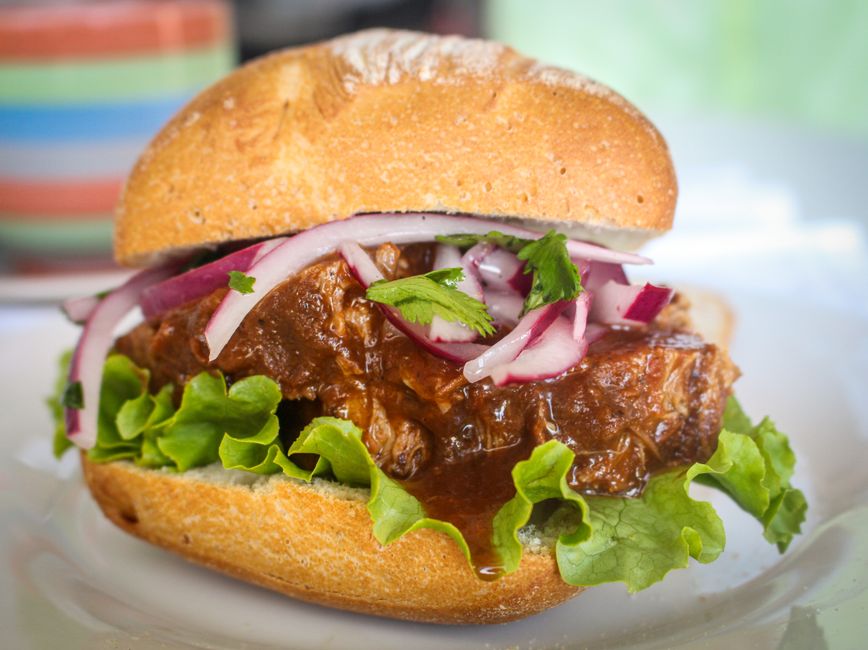 slow cooked pork shoulder fork tender